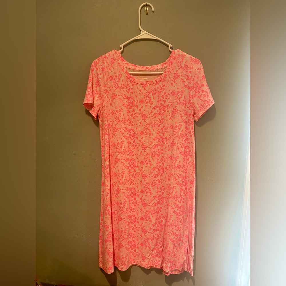 Lilly Pulitzer Cody Tshirt Dress Pink S LIKE NEW